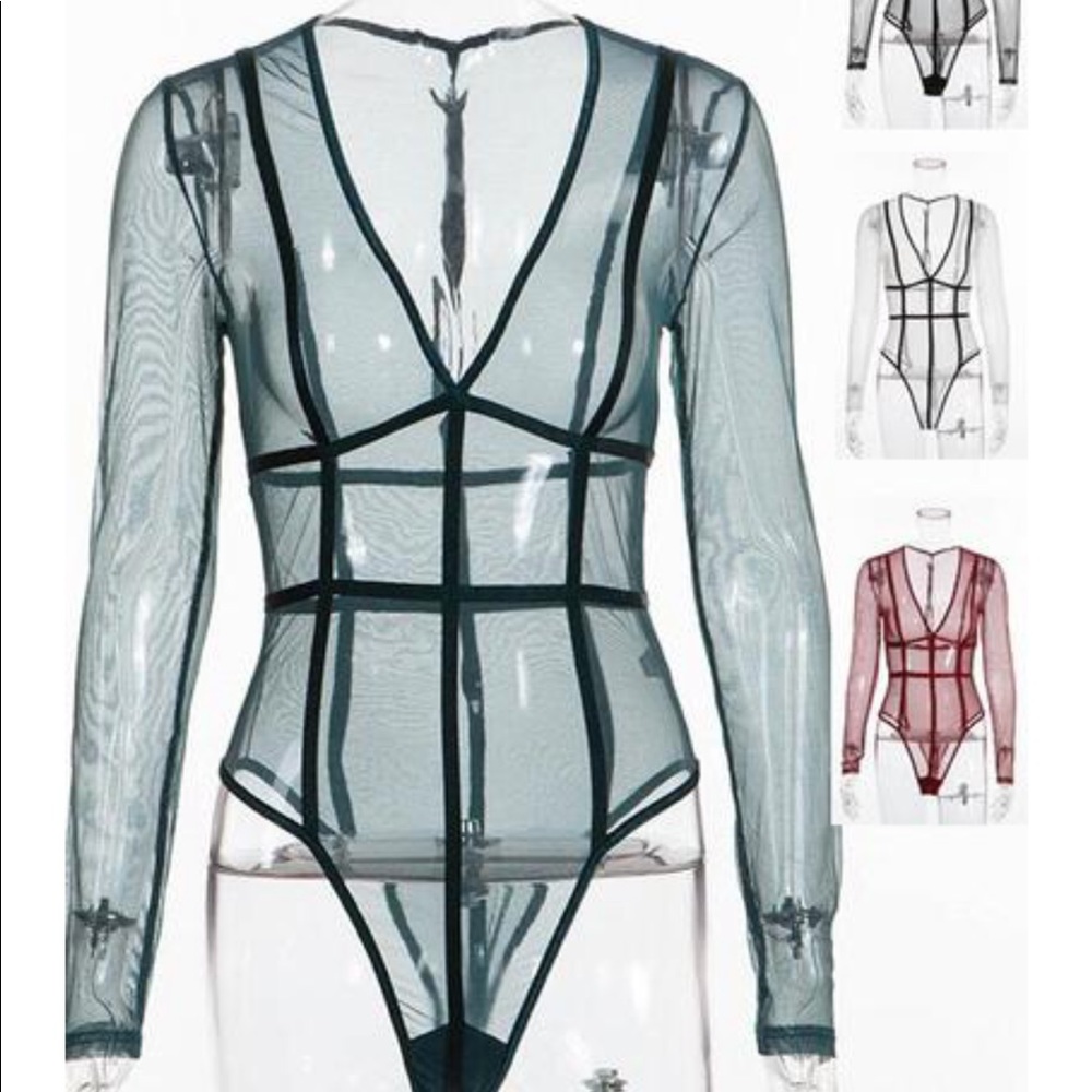 Black Cage bodysuits🖤 - Picture 4 of 6